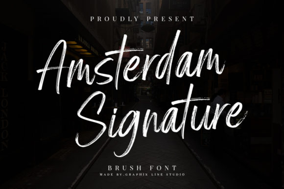 Amsterdam Signature Font Overview