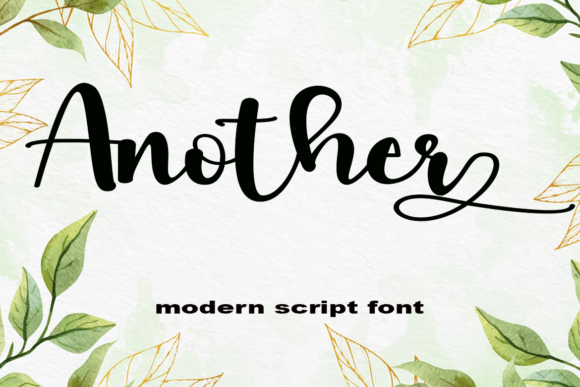 Another: A Handwritten Font with Timeless Elegance