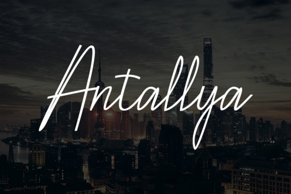Antallya: A Handwritten Font That Elevates Design with Class and Modernity