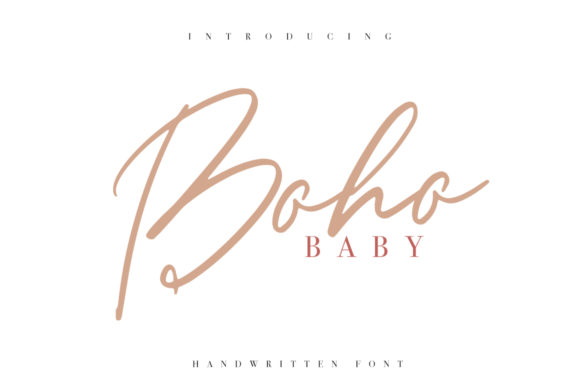 Boho Baby: A Handwritten Font with Character