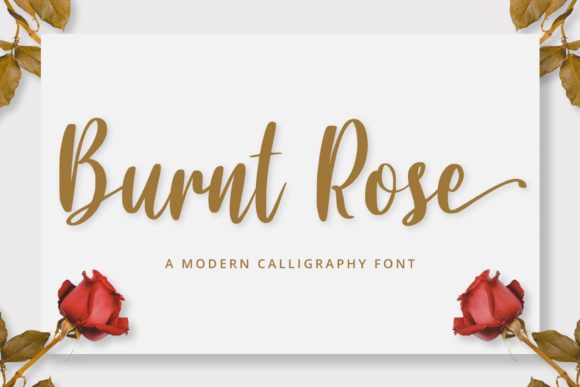 Burnt Rose: A Bold Handwritten Font with a Classy Feel for Creative Expression