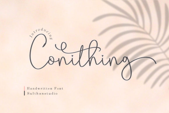 Conithing: A Handwritten Font for Personal and Professional Touches