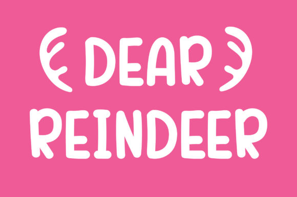 Dear Reindeer Font for Creative Projects