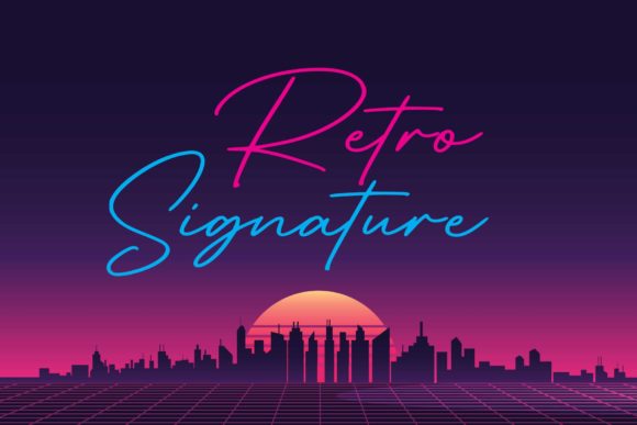 Retro Signature: A Handcrafted Font for Modern Creativity