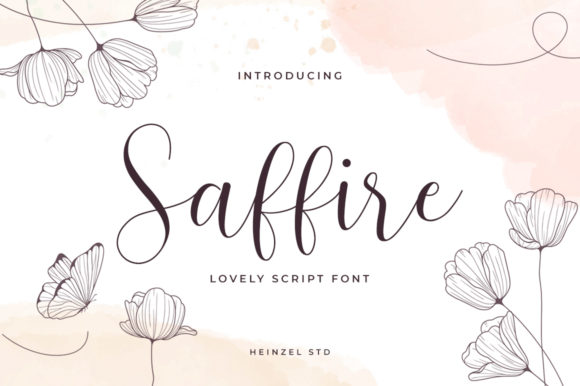 Saffire: A Flowing Handwritten Font That Elevates Design with Timeless Elegance