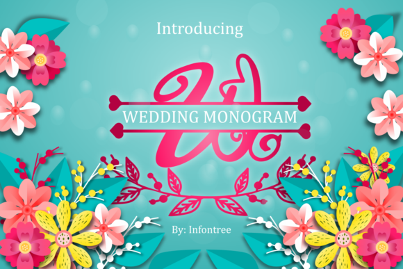 Wedding Monogram Elegance in Handwritten Style