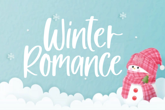 Winter Romance Font for Creative Projects